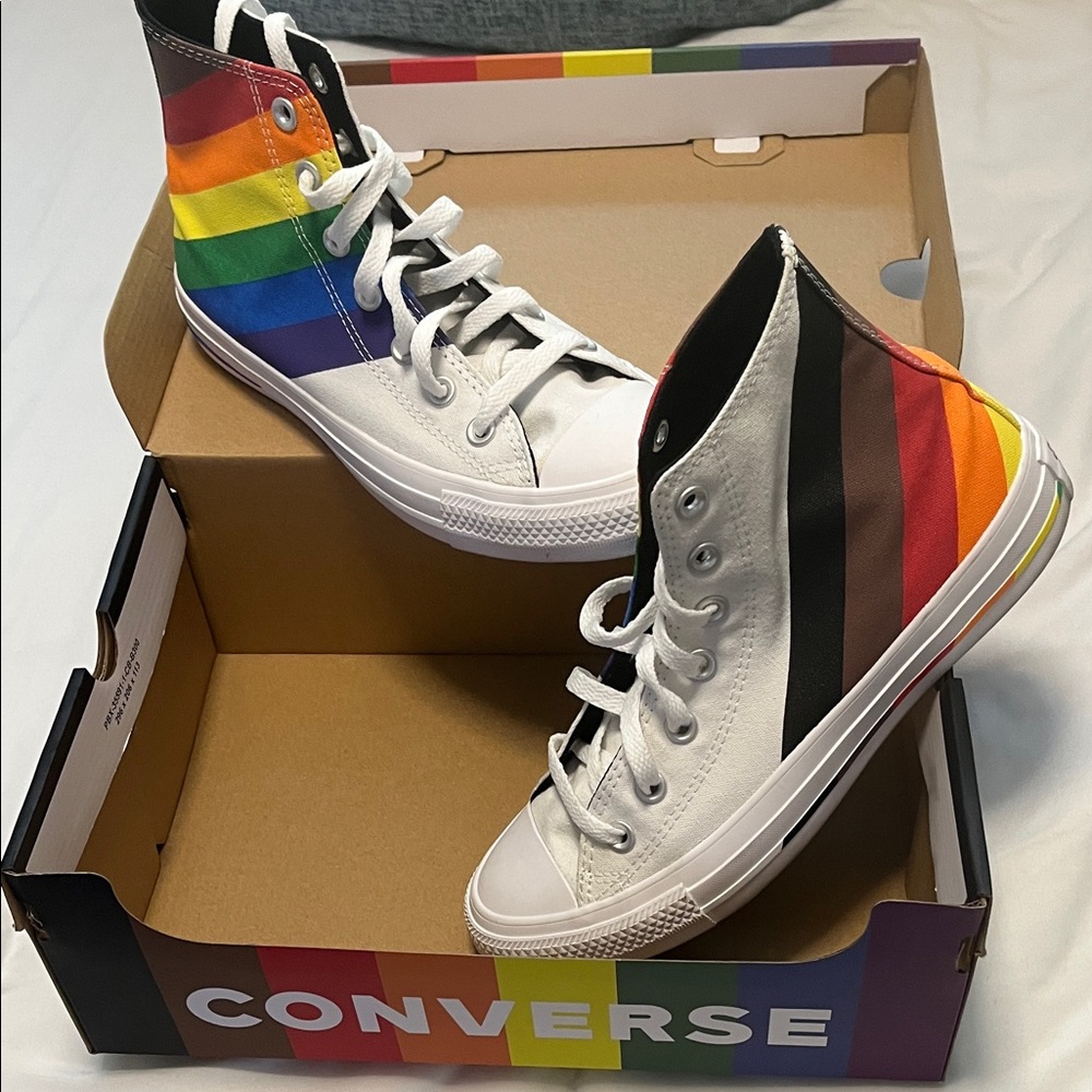 Converse Diversity Equality LOVE Multicolor Stripe High-Tops